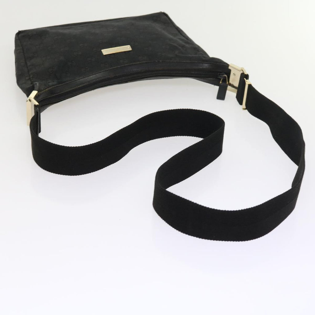 GUCCI GG Canvas Shoulder Bag Black 019 0433 56218
