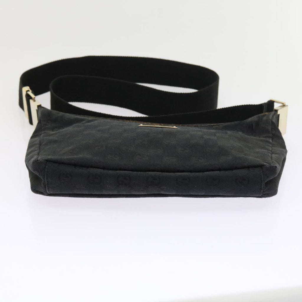 GUCCI GG Canvas Shoulder Bag Black 019 0433 56218