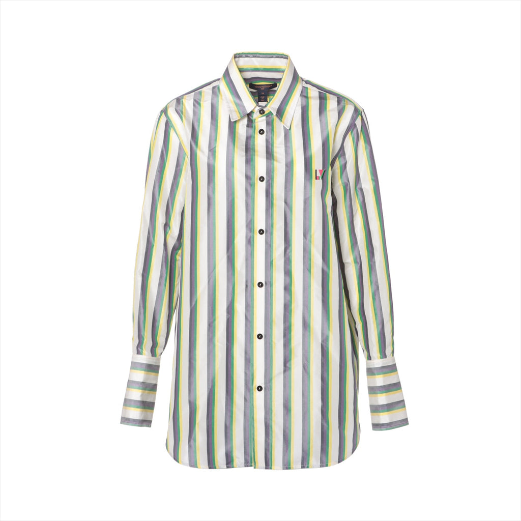 Louis Vuitton 24SS Silk Shirt 34  Multicolor RW241WB Multicolor Stripe