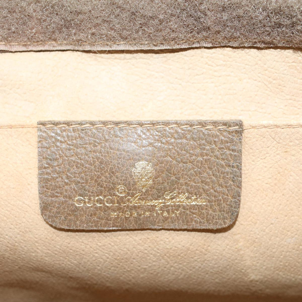 GUCCI GG Supreme Web Sherry Line Clutch Bag Beige Red Green 89 01 033 56284