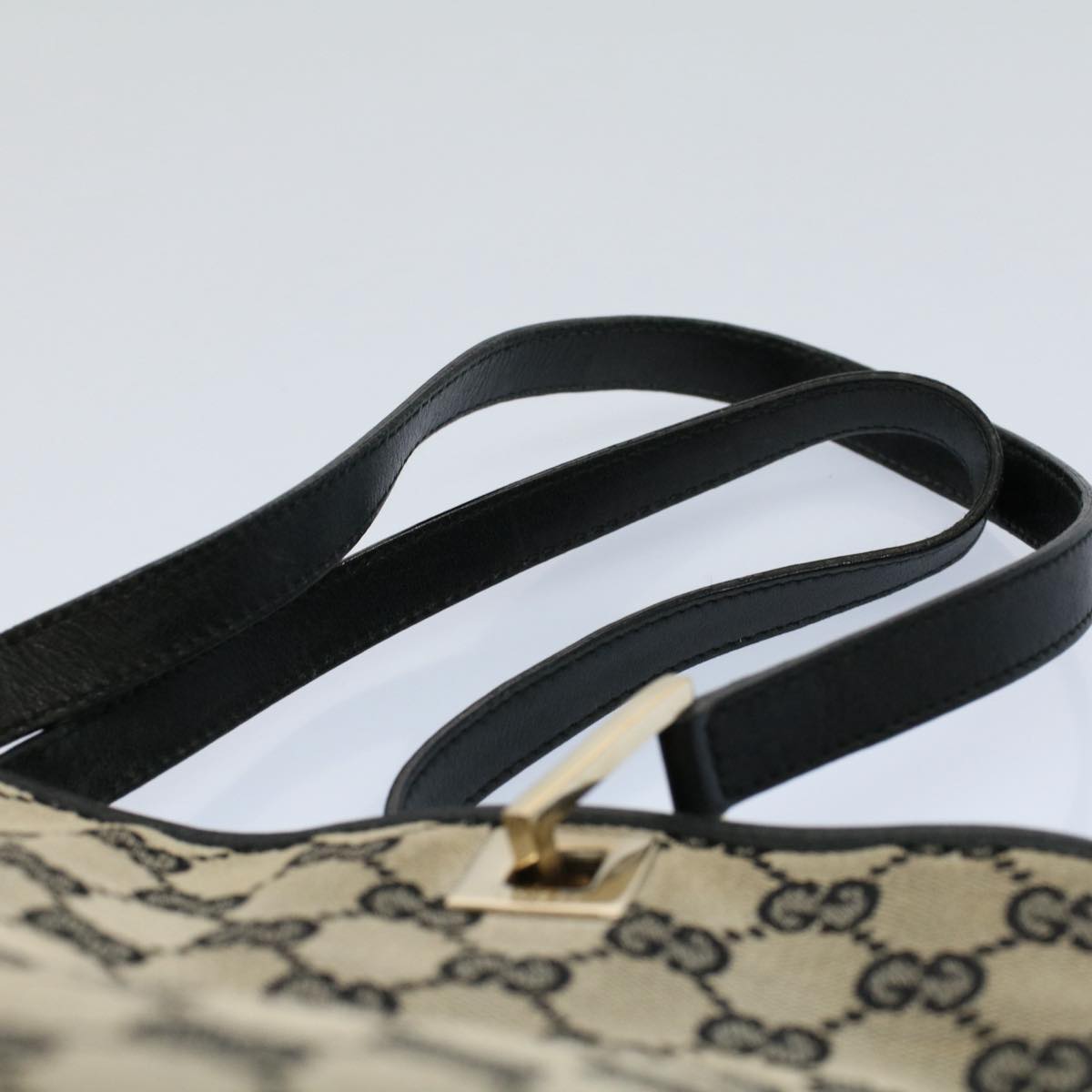 GUCCI GG Canvas Hand Bag Beige 002 1099 2404 56287