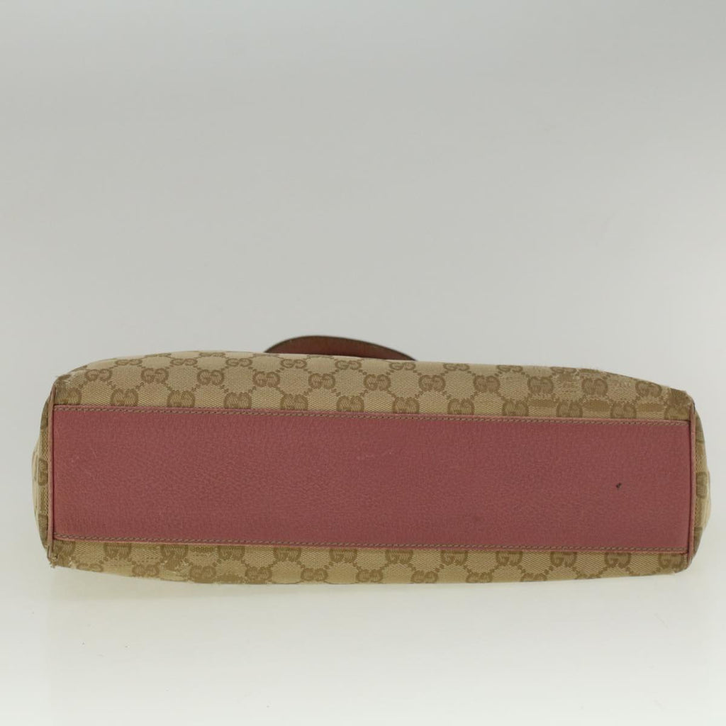 GUCCI GG Canvas Tote Bag Beige Pink 154982 56290