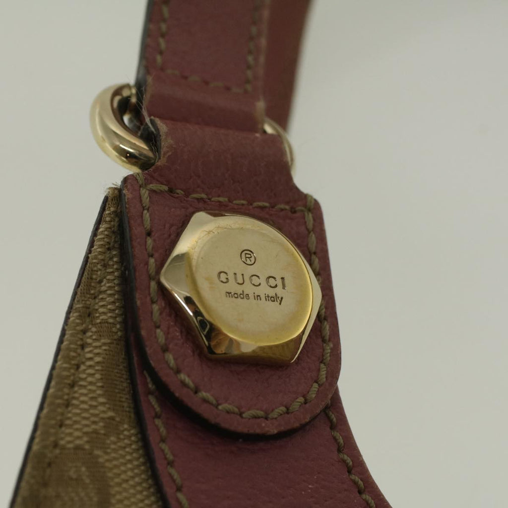 GUCCI GG Canvas Tote Bag Beige Pink 154982 56290
