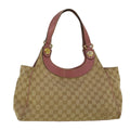 GUCCI GG Canvas Tote Bag Beige Pink 154982 56290