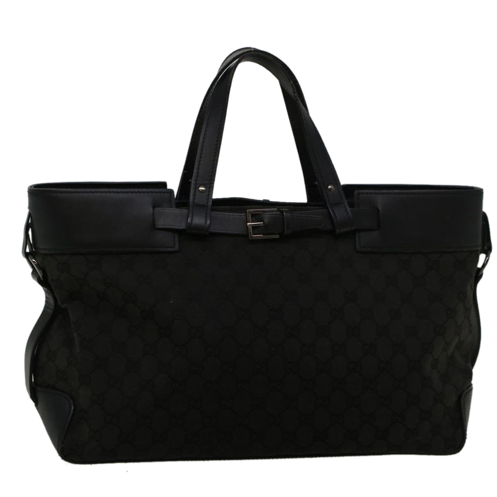 GUCCI GG Canvas Hand Bag Black 106251 56291