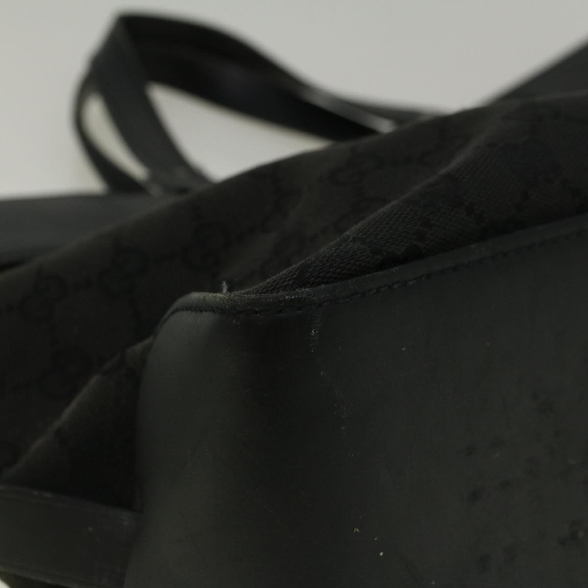 GUCCI GG Canvas Hand Bag Black 106251 56291