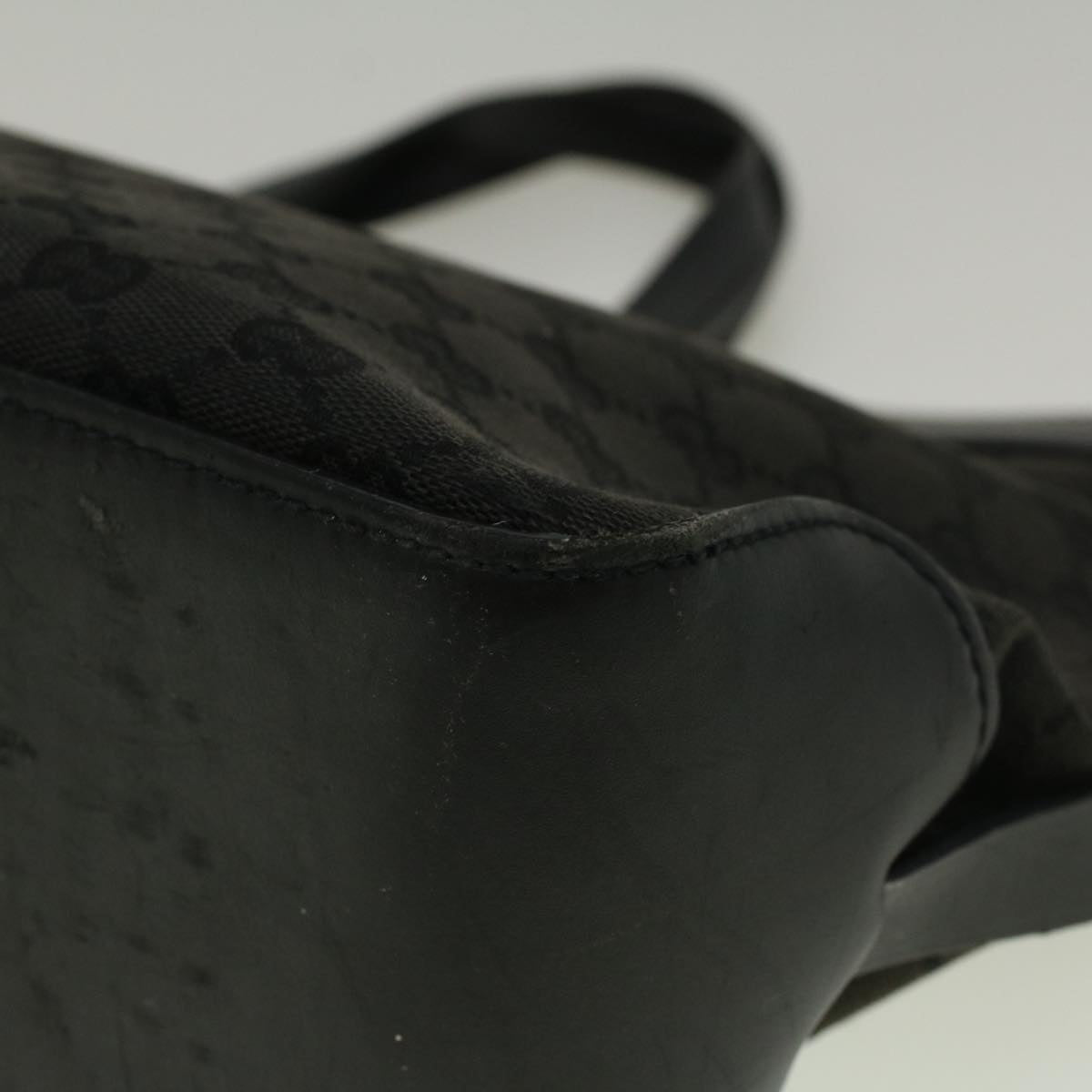 GUCCI GG Canvas Hand Bag Black 106251 56291