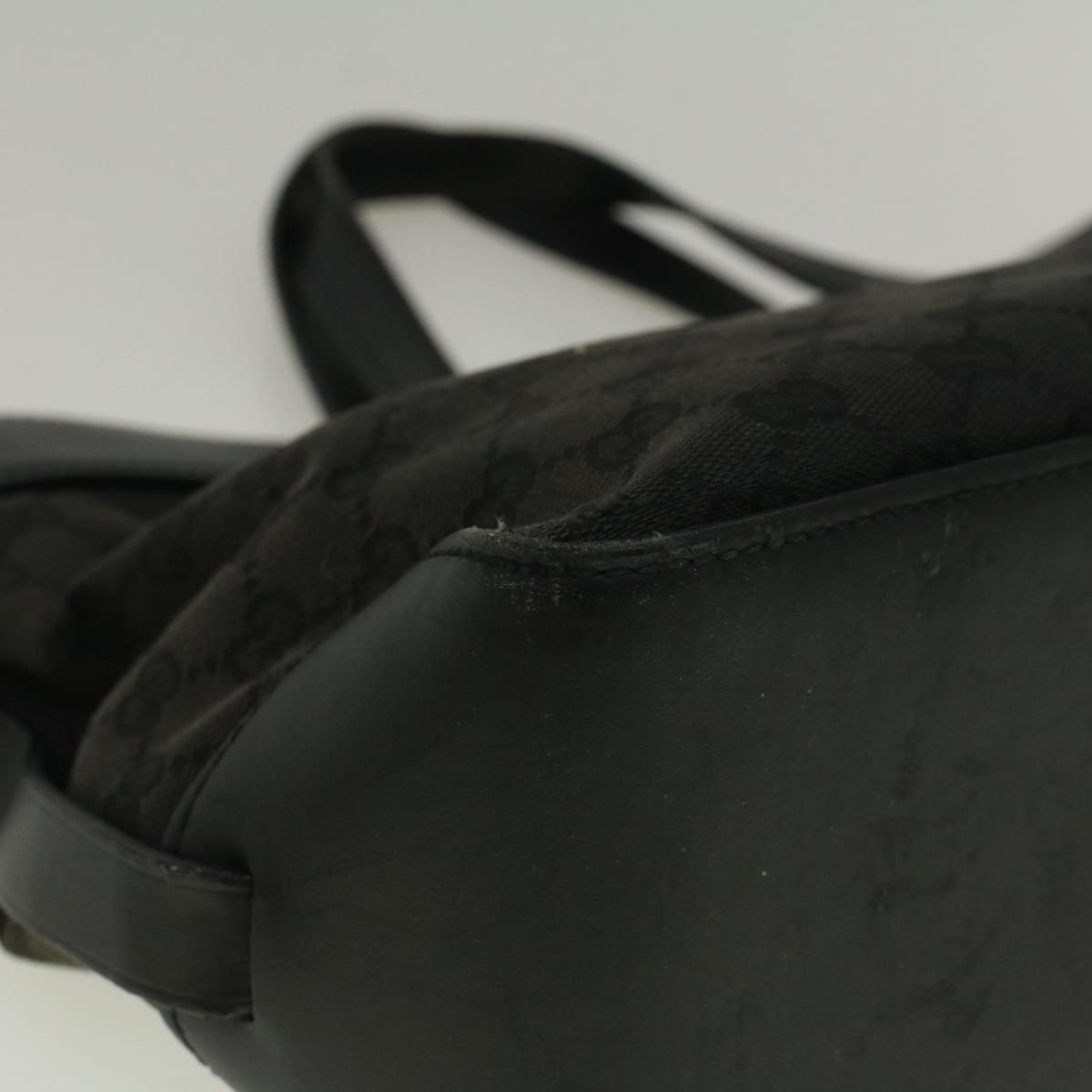 GUCCI GG Canvas Hand Bag Black 106251 56291