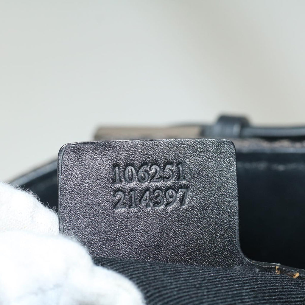 GUCCI GG Canvas Hand Bag Black 106251 56291