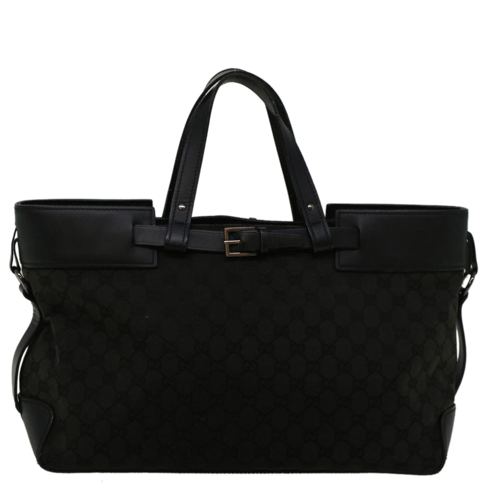 GUCCI GG Canvas Hand Bag Black 106251 56291