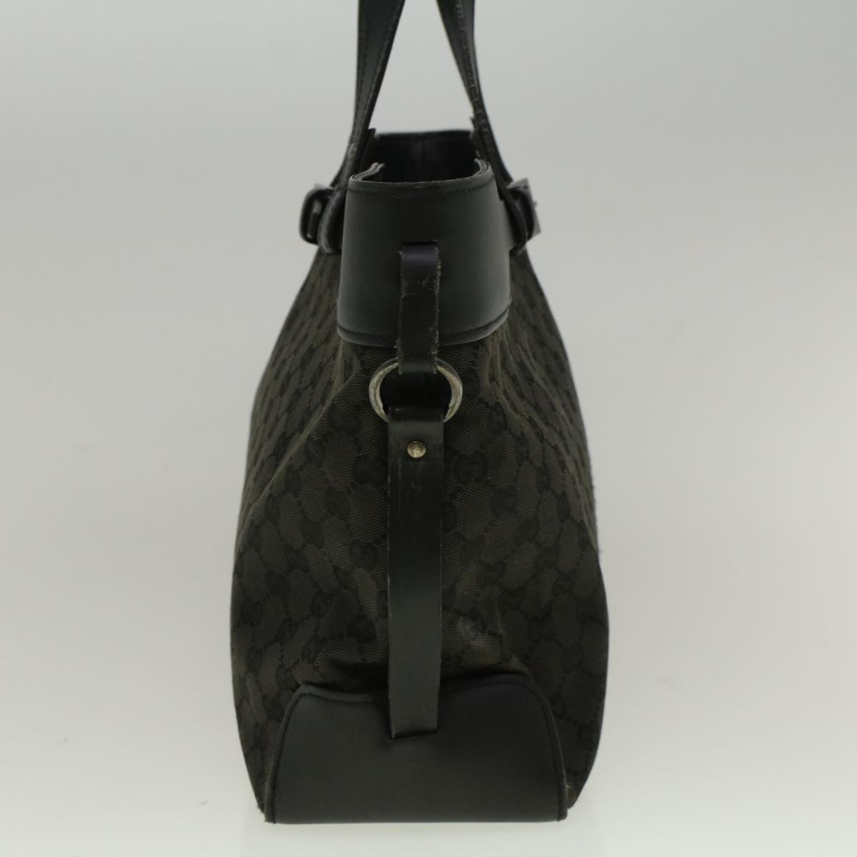 GUCCI GG Canvas Hand Bag Black 106251 56291