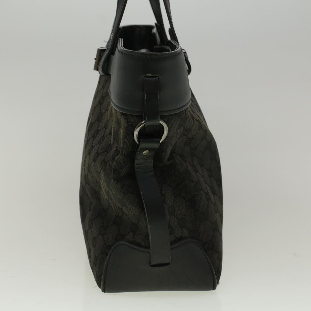 GUCCI GG Canvas Hand Bag Black 106251 56291