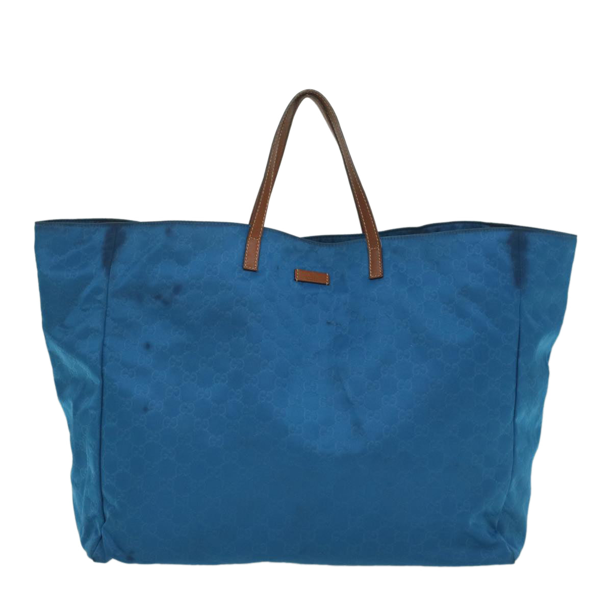 GUCCI GG Canvas Tote Bag Blue 286198 56293