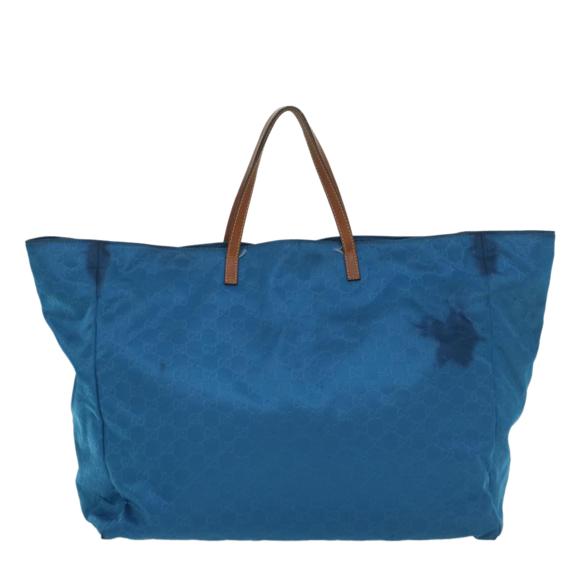 GUCCI GG Canvas Tote Bag Blue 286198 56293