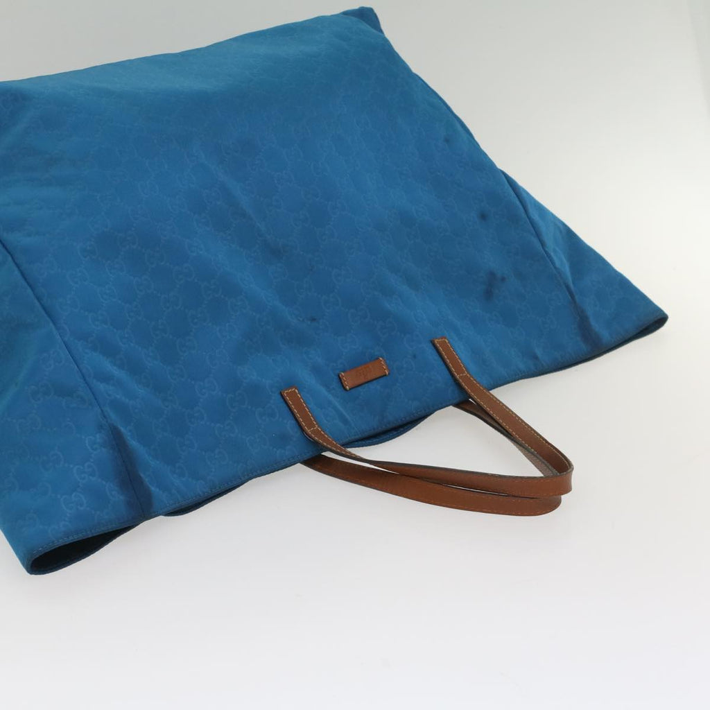 GUCCI GG Canvas Tote Bag Blue 286198 56293