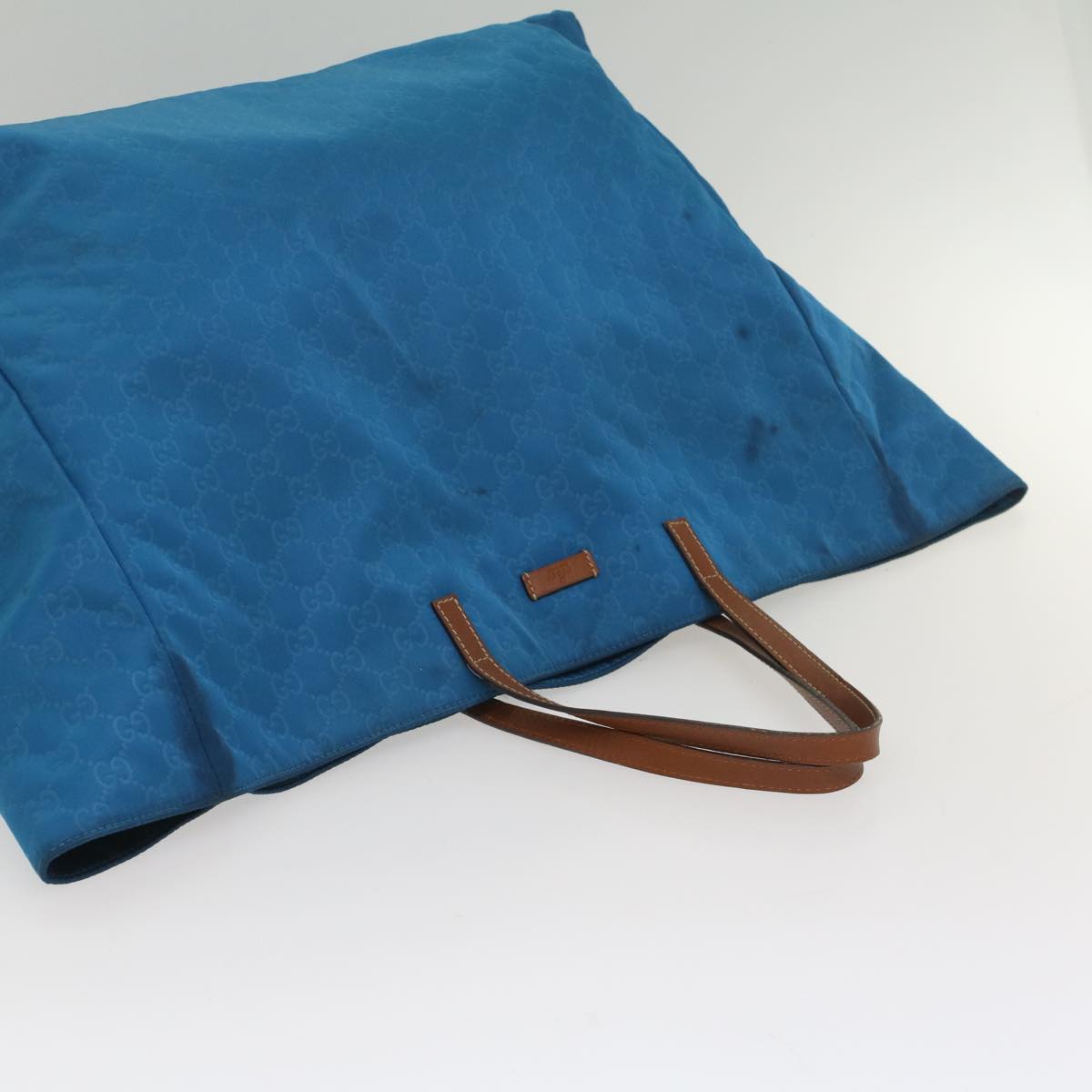 GUCCI GG Canvas Tote Bag Blue 286198 56293