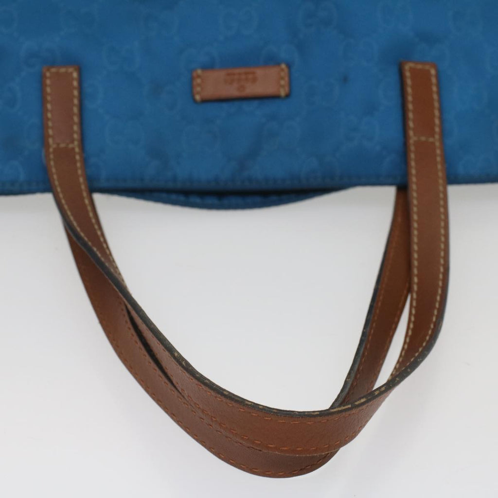 GUCCI GG Canvas Tote Bag Blue 286198 56293