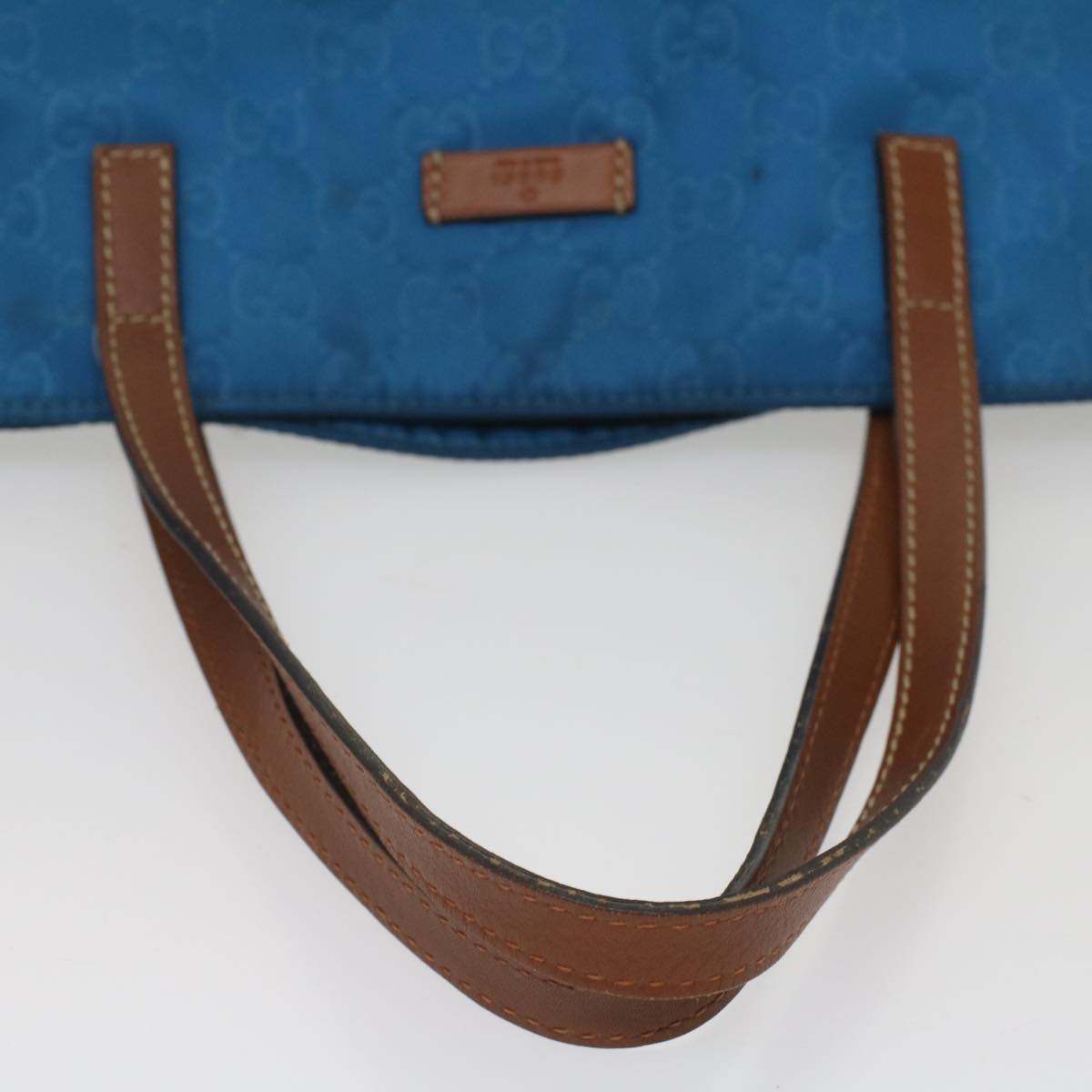 GUCCI GG Canvas Tote Bag Blue 286198 56293