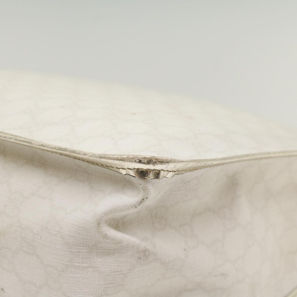 GUCCI GG Supreme Hand Bag PVC Leather White 189899 56294
