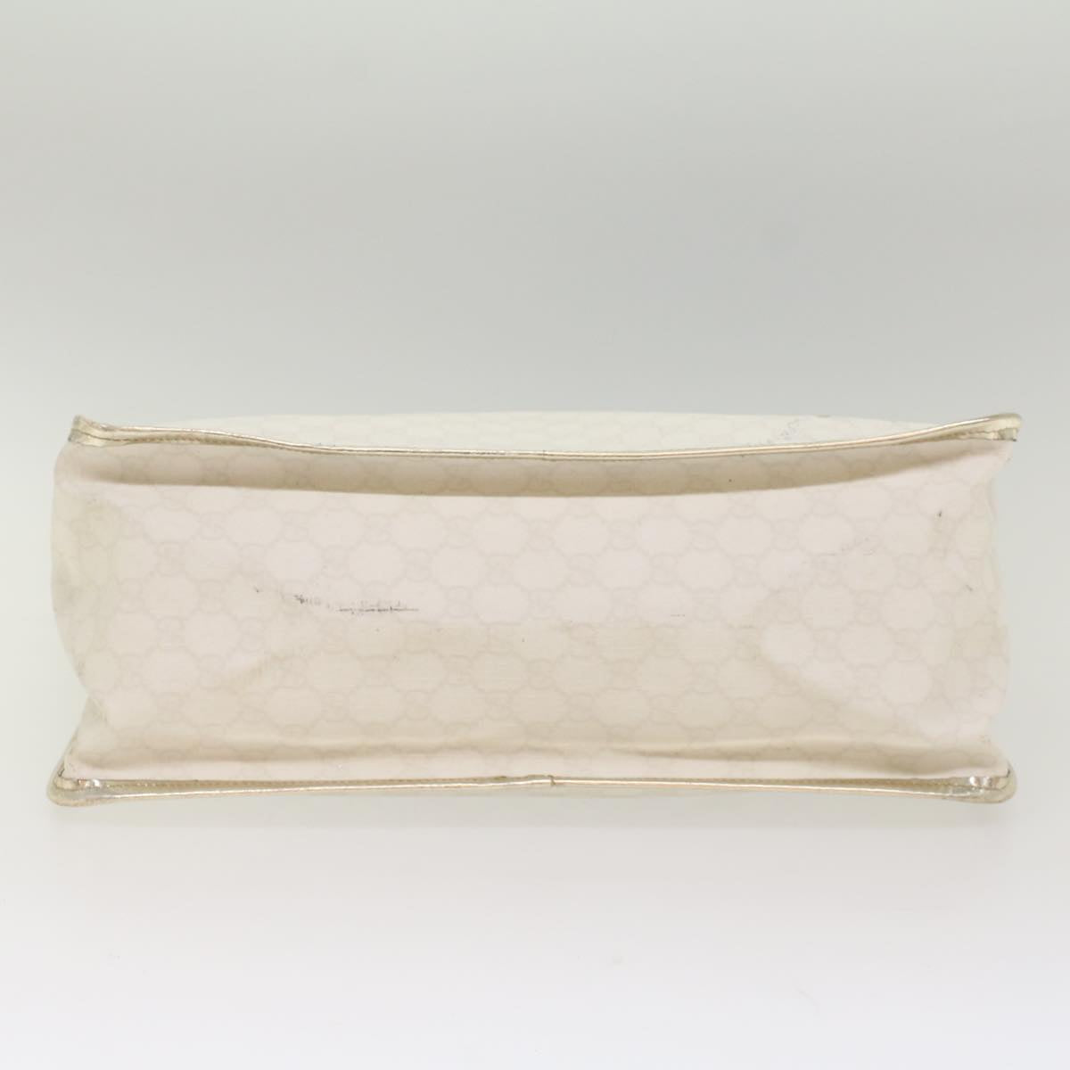 GUCCI GG Supreme Hand Bag PVC Leather White 189899 56294