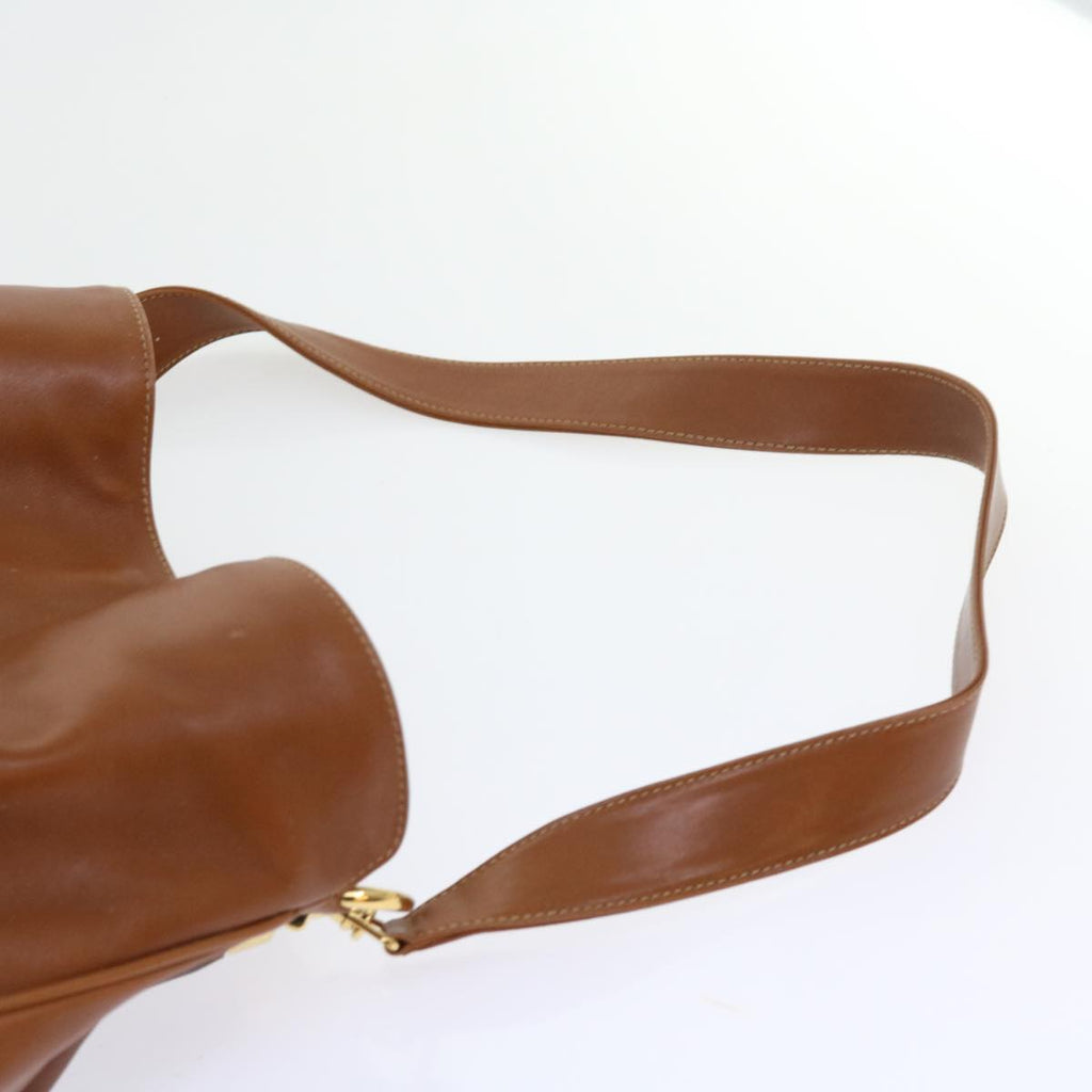 GUCCI Bamboo Shoulder Bag Leather 2way Brown 56298