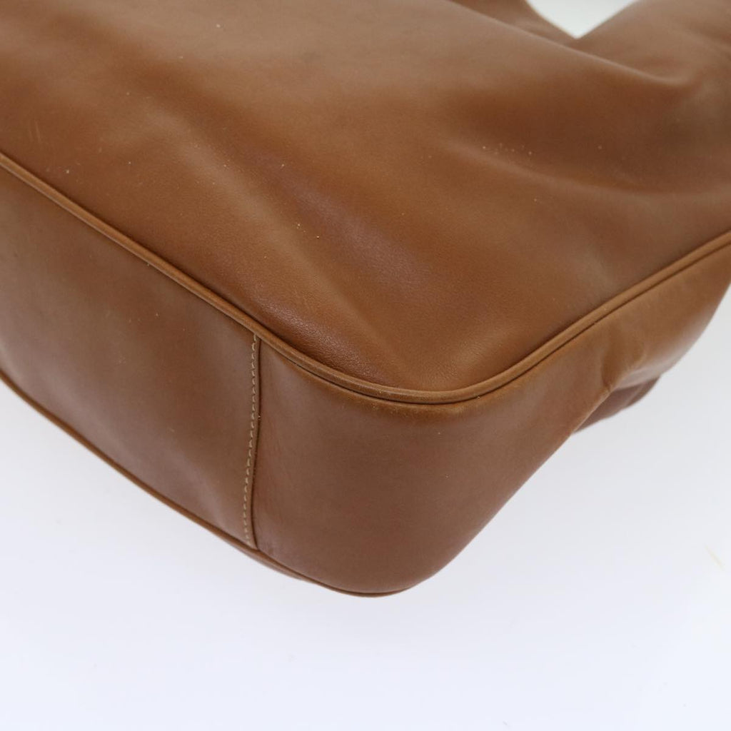 GUCCI Bamboo Shoulder Bag Leather 2way Brown 56298