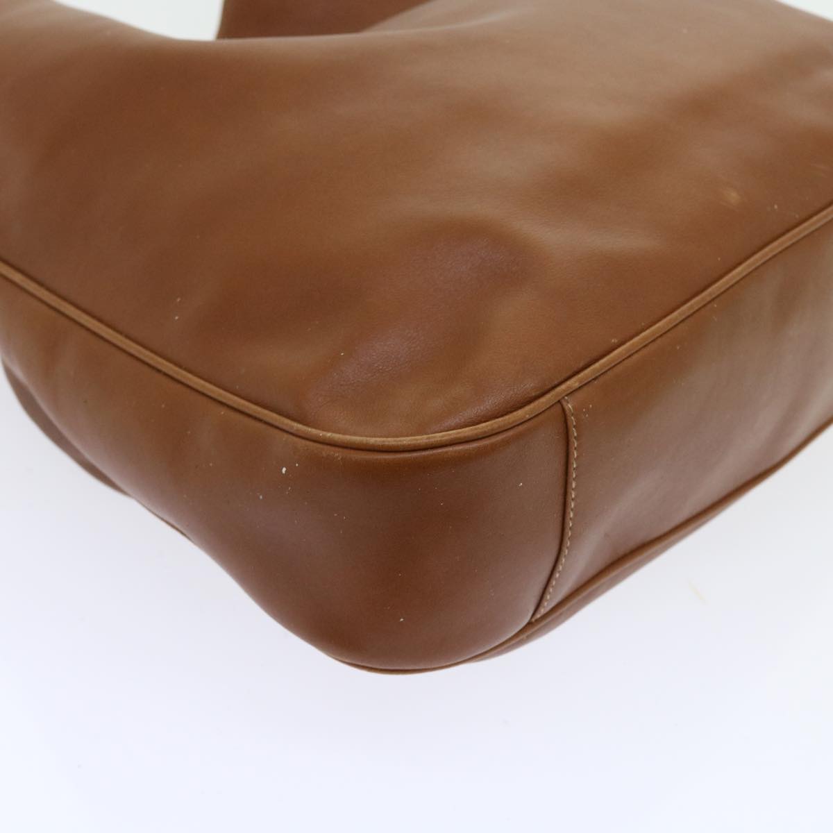 GUCCI Bamboo Shoulder Bag Leather 2way Brown 56298