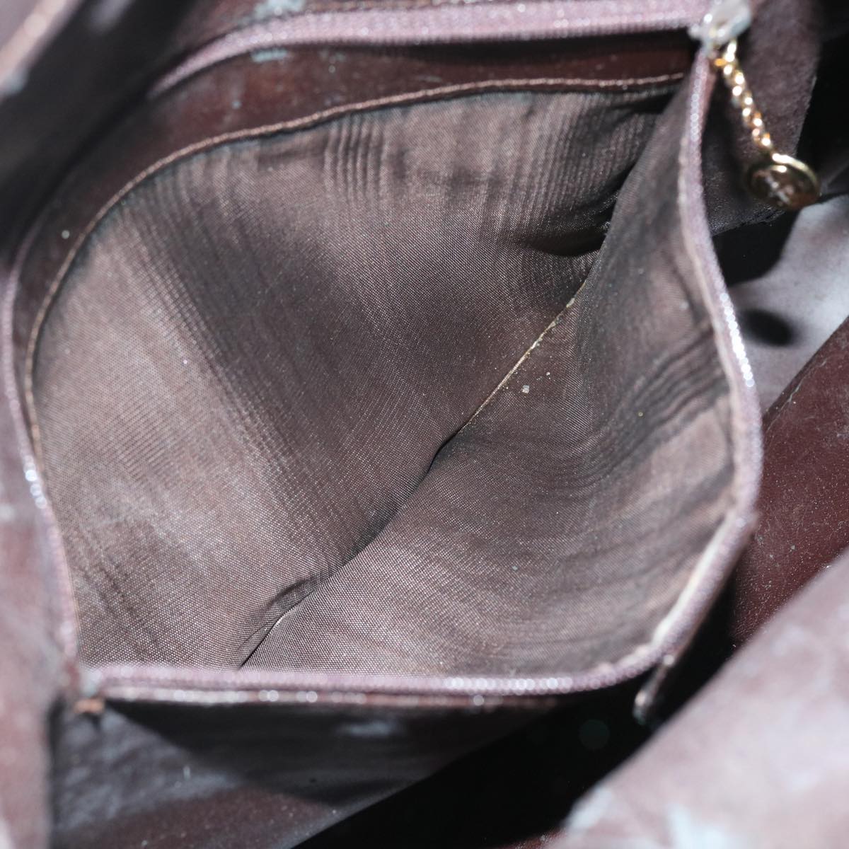 GUCCI Bamboo Shoulder Bag Leather 2way Brown 56299