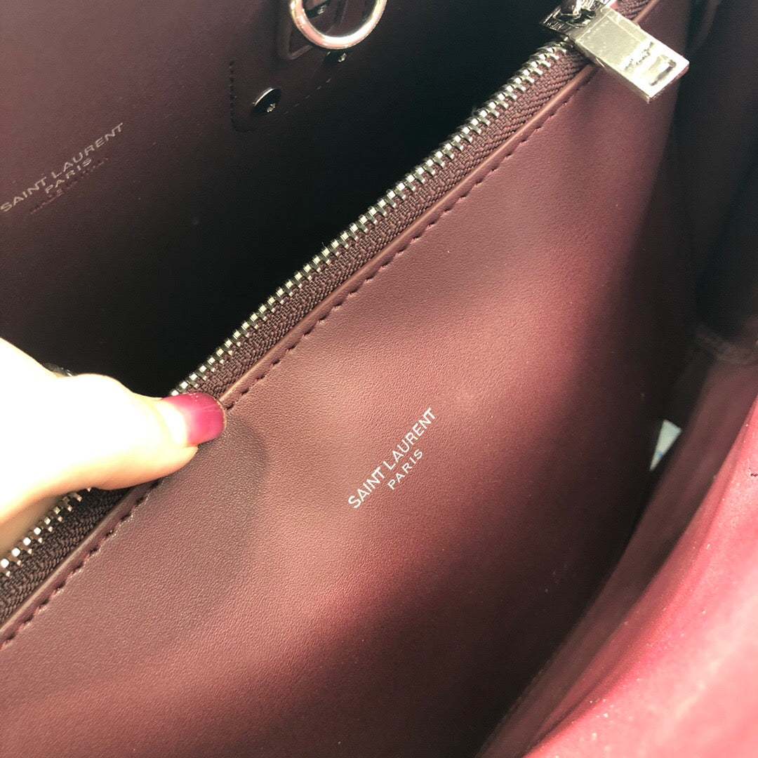 GLAMI Sac De Jour Small Burgundy For Women 12.5in/32cm YSL