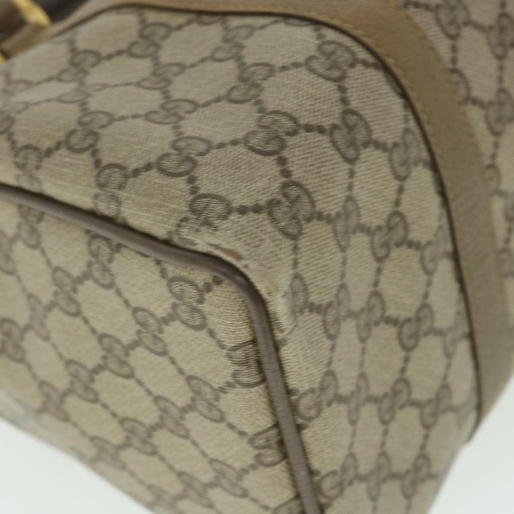 GUCCI GG Supreme Web Sherry Line Hand Bag Beige Red Green 40 02 007 56312