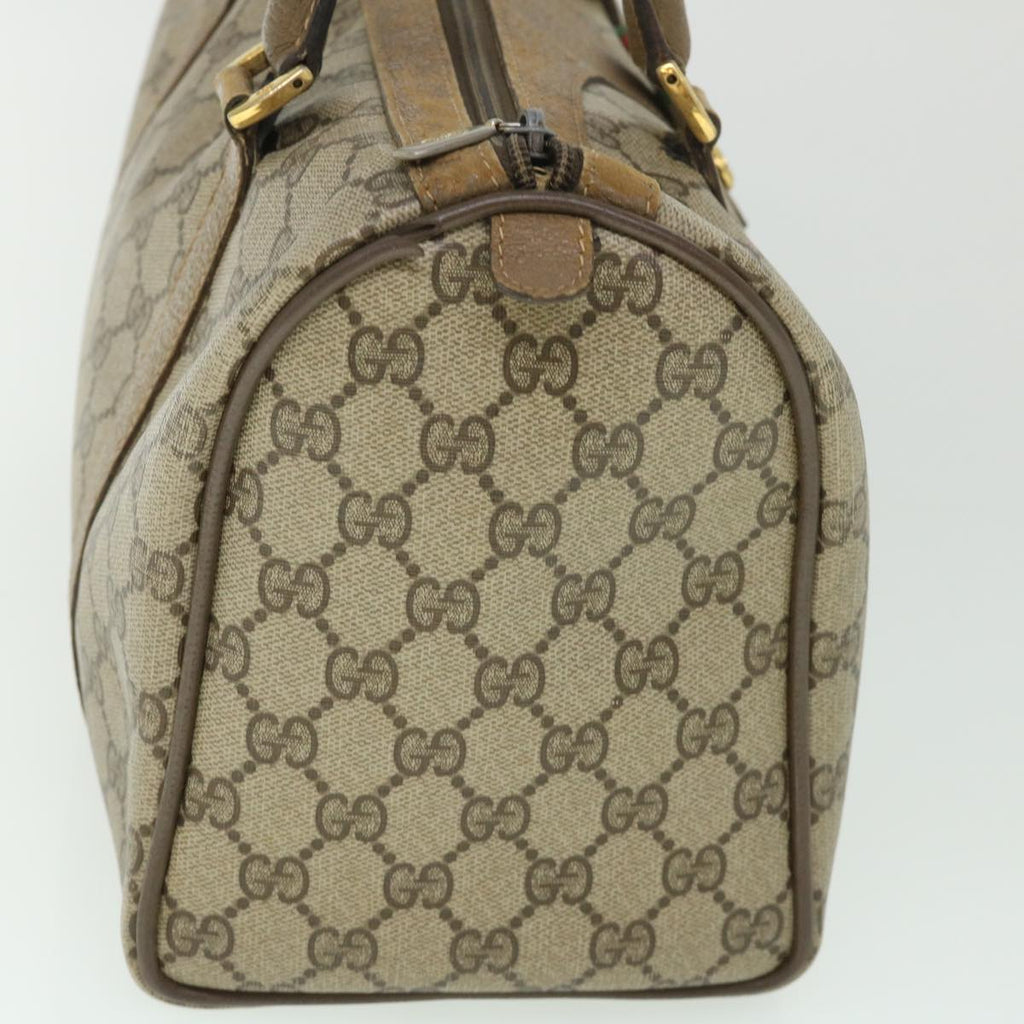 GUCCI GG Supreme Web Sherry Line Hand Bag Beige Red Green 40 02 007 56312