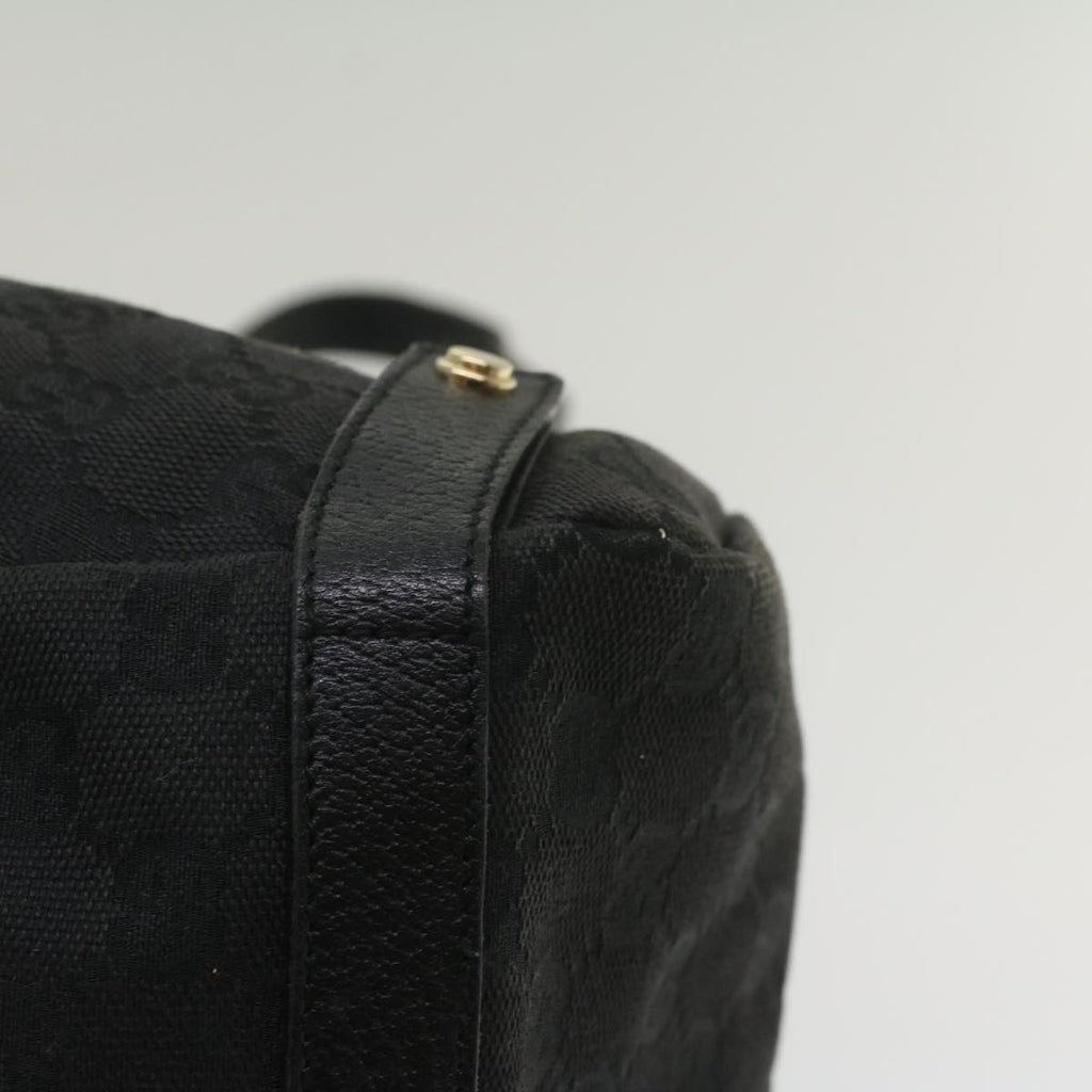 GUCCI GG Canvas Tote Bag Black 130736 56317