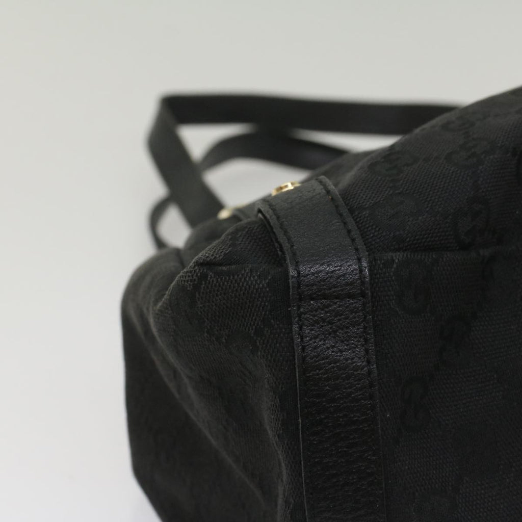 GUCCI GG Canvas Tote Bag Black 130736 56317