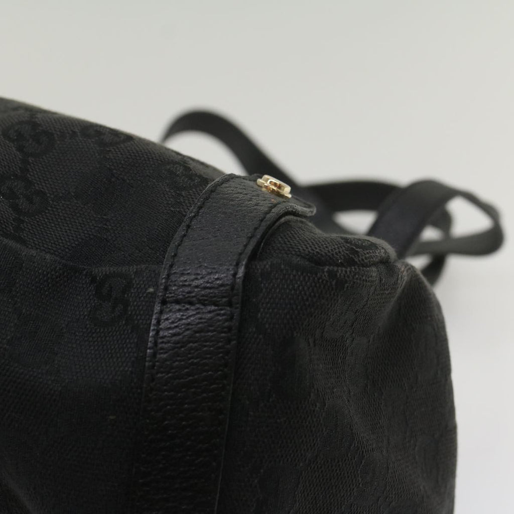 GUCCI GG Canvas Tote Bag Black 130736 56317