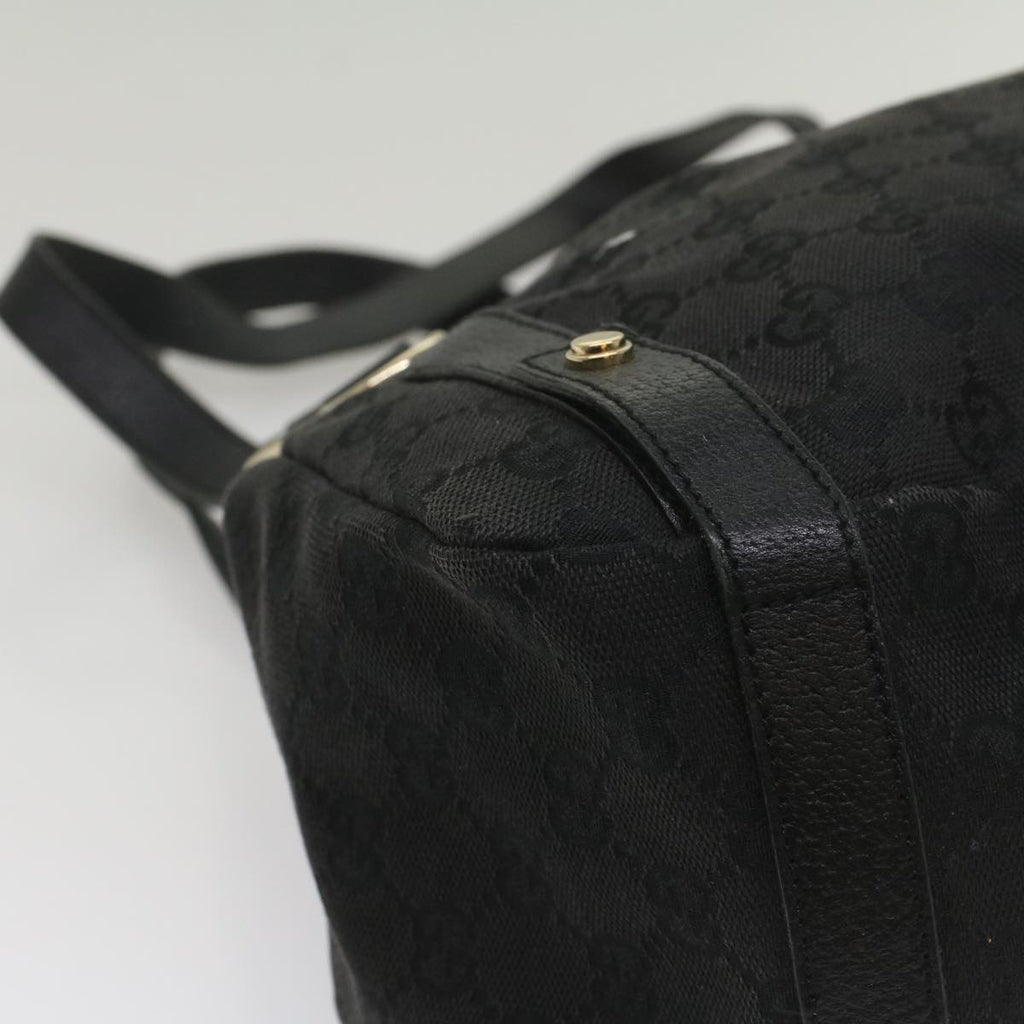 GUCCI GG Canvas Tote Bag Black 130736 56317