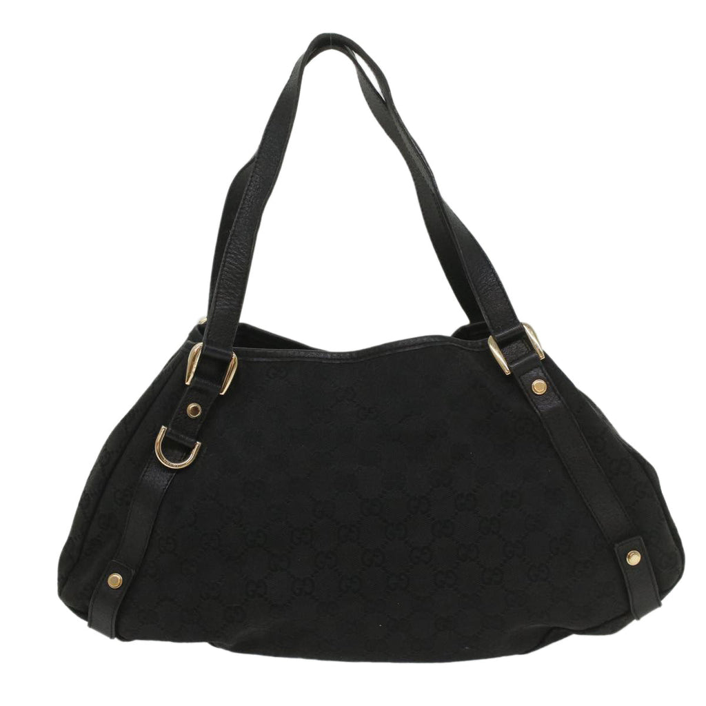 GUCCI GG Canvas Tote Bag Black 130736 56317