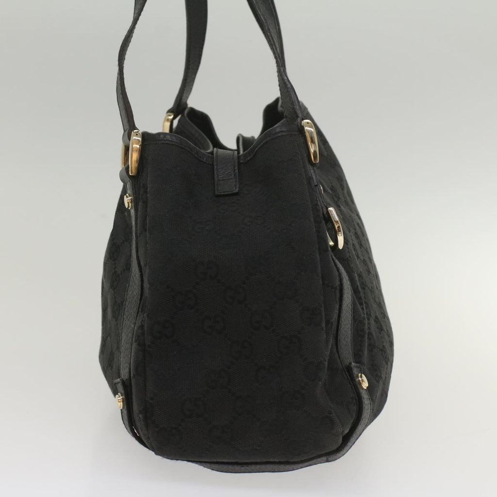 GUCCI GG Canvas Tote Bag Black 130736 56317