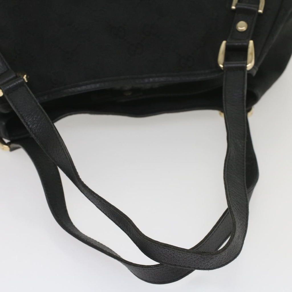 GUCCI GG Canvas Tote Bag Black 130736 56317