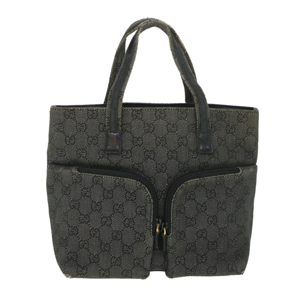 GUCCI GG Canvas Hand Bag Gray 105650 56318