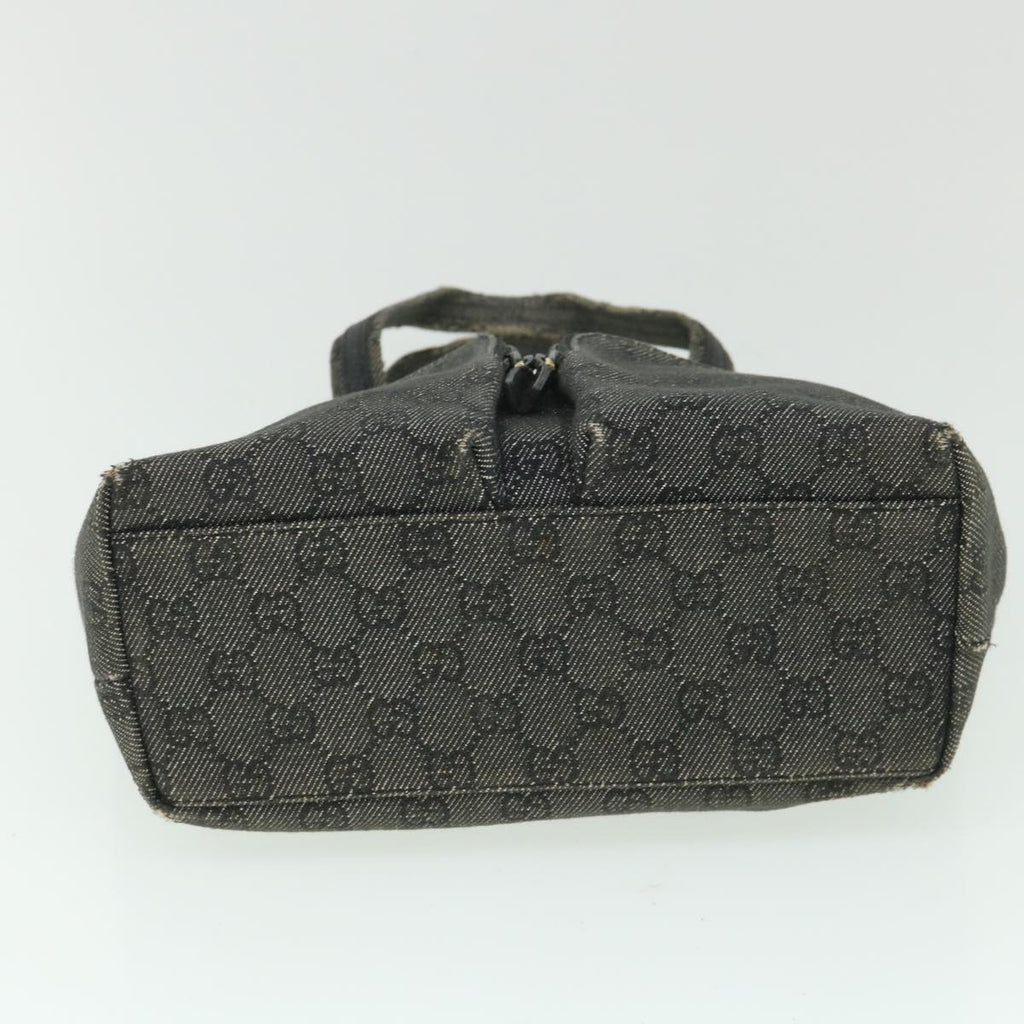 GUCCI GG Canvas Hand Bag Gray 105650 56318