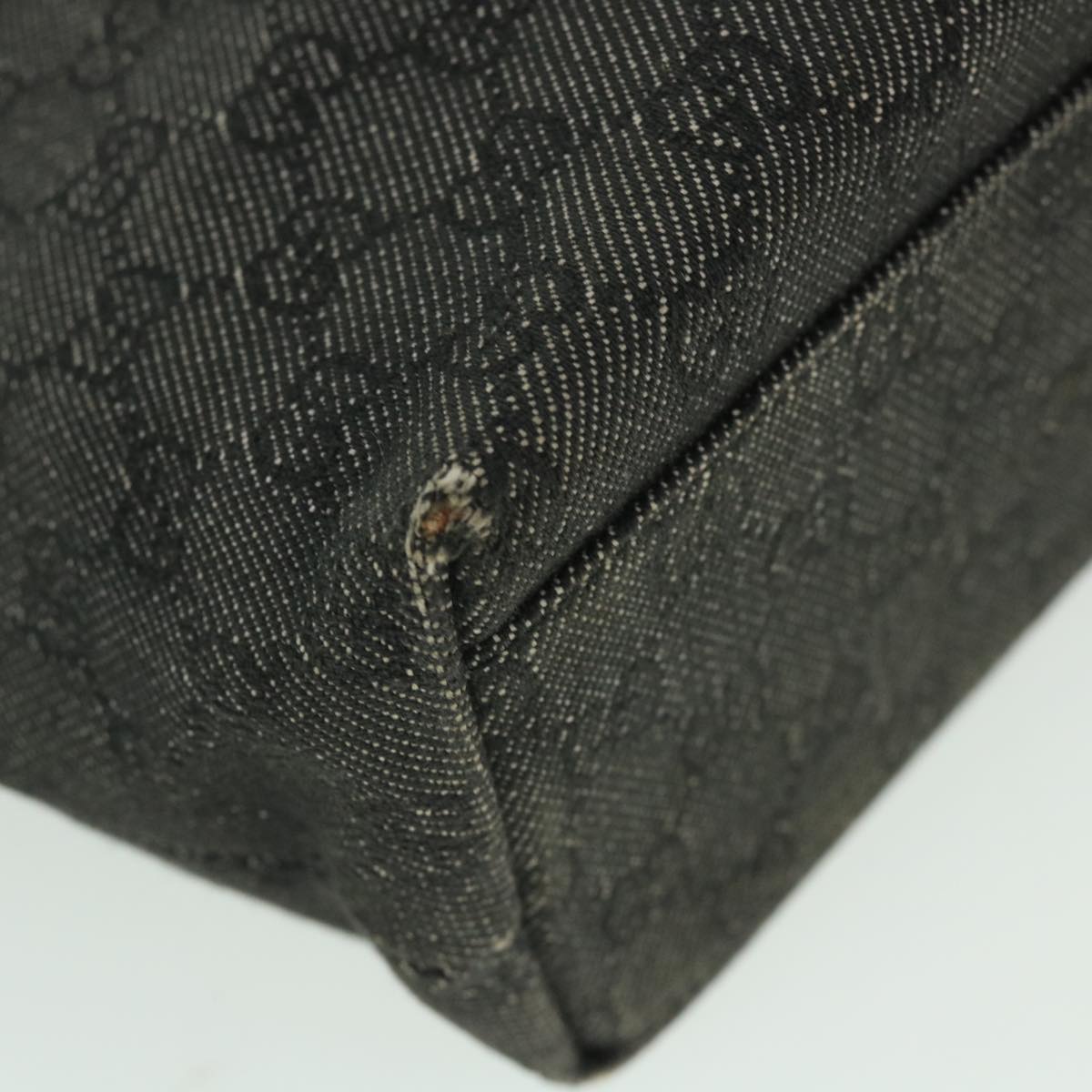 GUCCI GG Canvas Hand Bag Gray 105650 56318