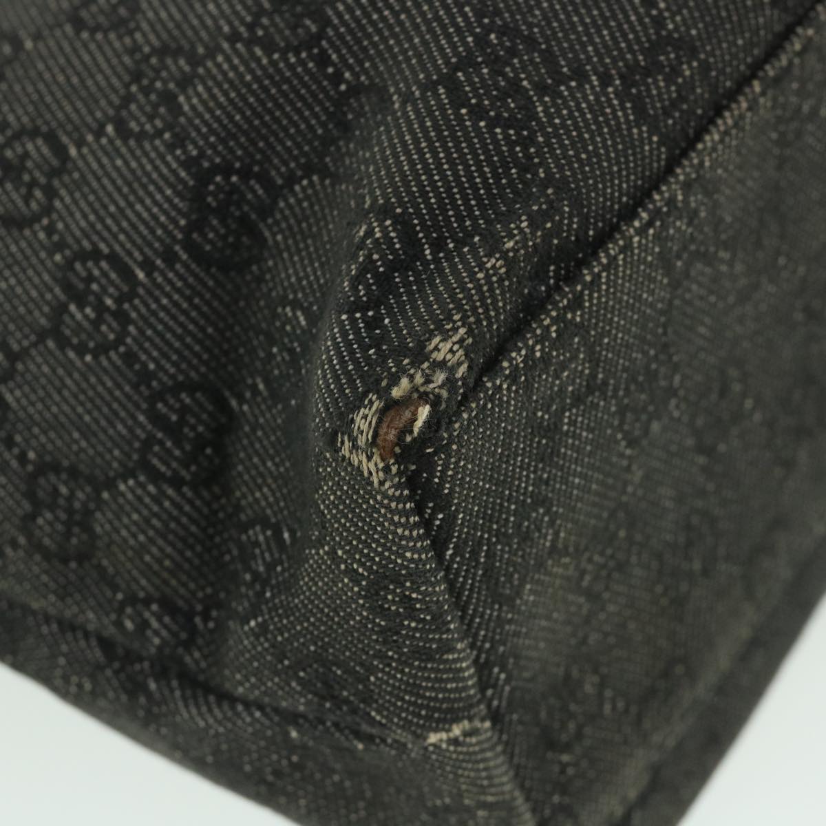 GUCCI GG Canvas Hand Bag Gray 105650 56318