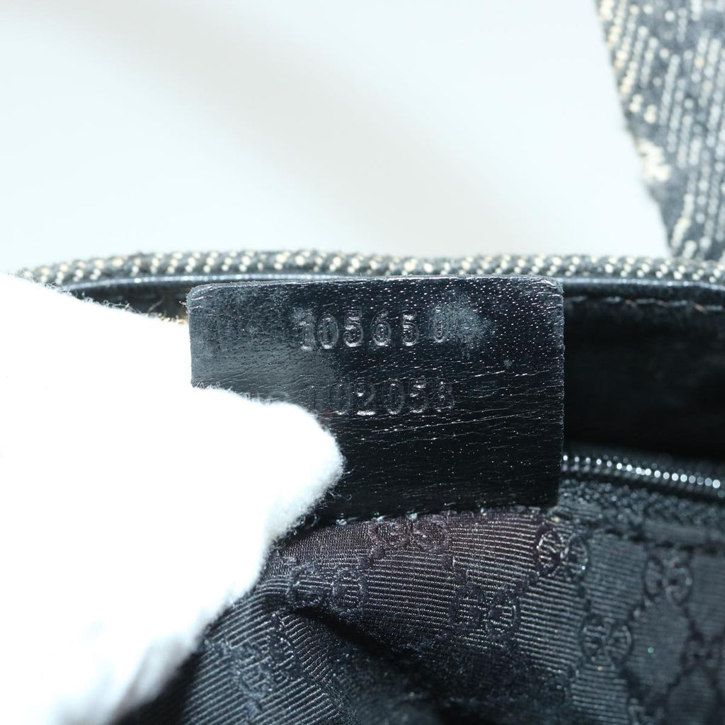 GUCCI GG Canvas Hand Bag Gray 105650 56318