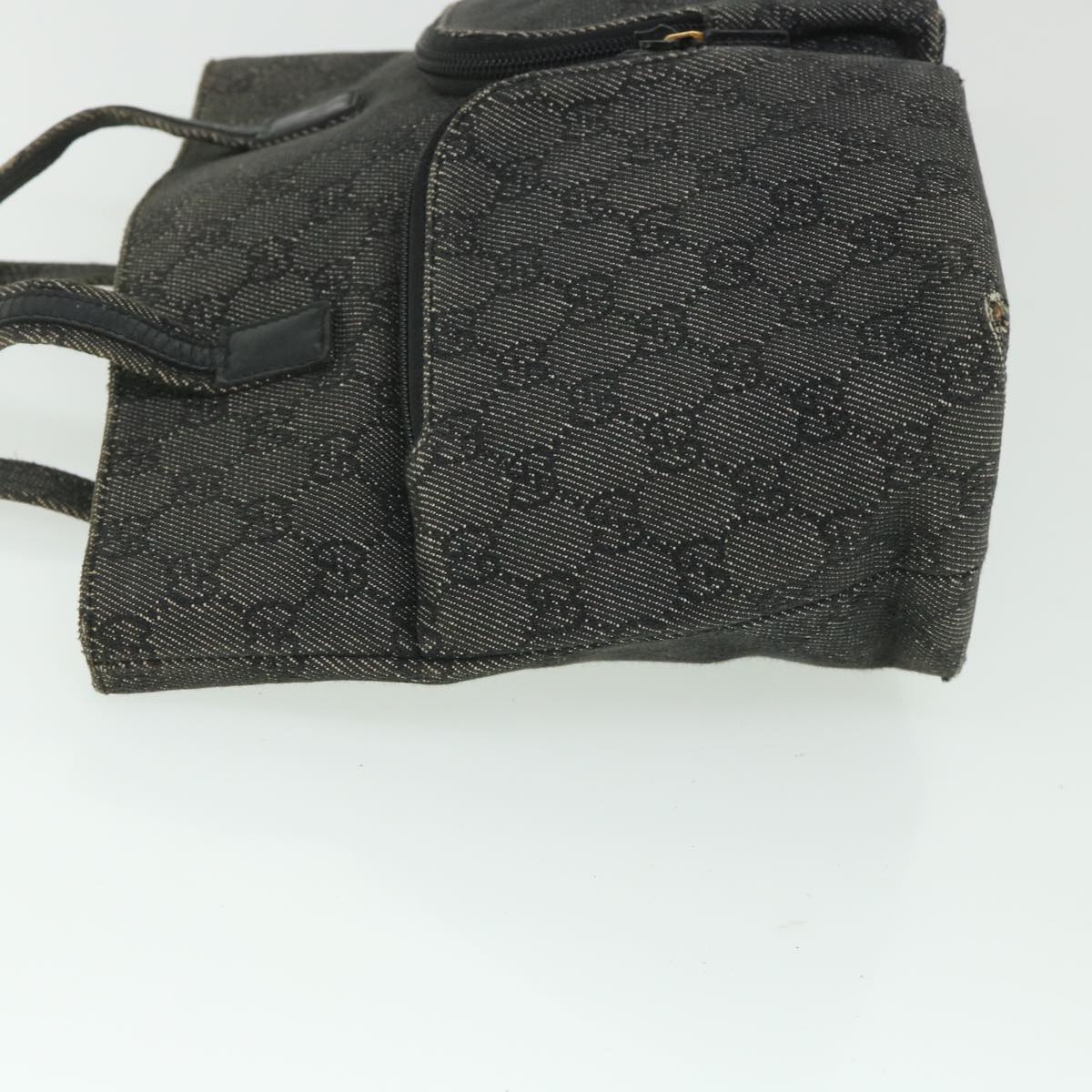 GUCCI GG Canvas Hand Bag Gray 105650 56318