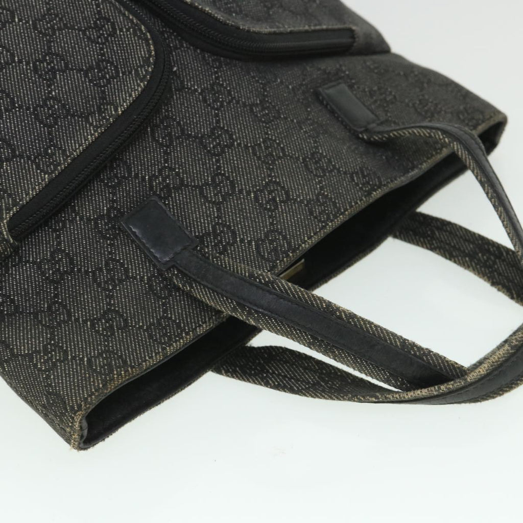 GUCCI GG Canvas Hand Bag Gray 105650 56318