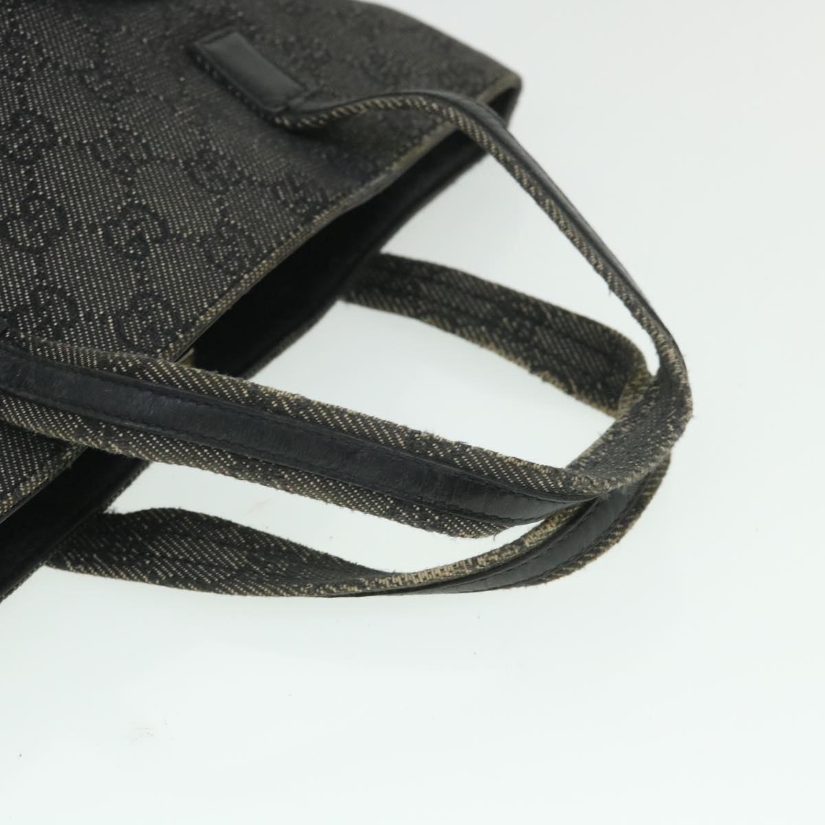 GUCCI GG Canvas Hand Bag Gray 105650 56318