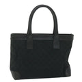 GUCCI GG Canvas Hand Bag Black 002119 56319