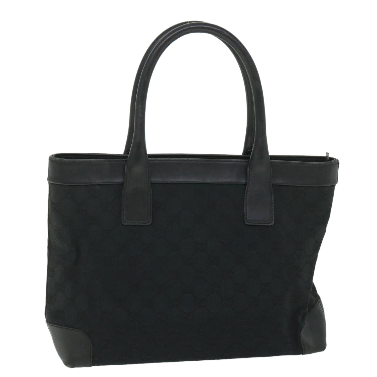 GUCCI GG Canvas Hand Bag Black 002119 56319