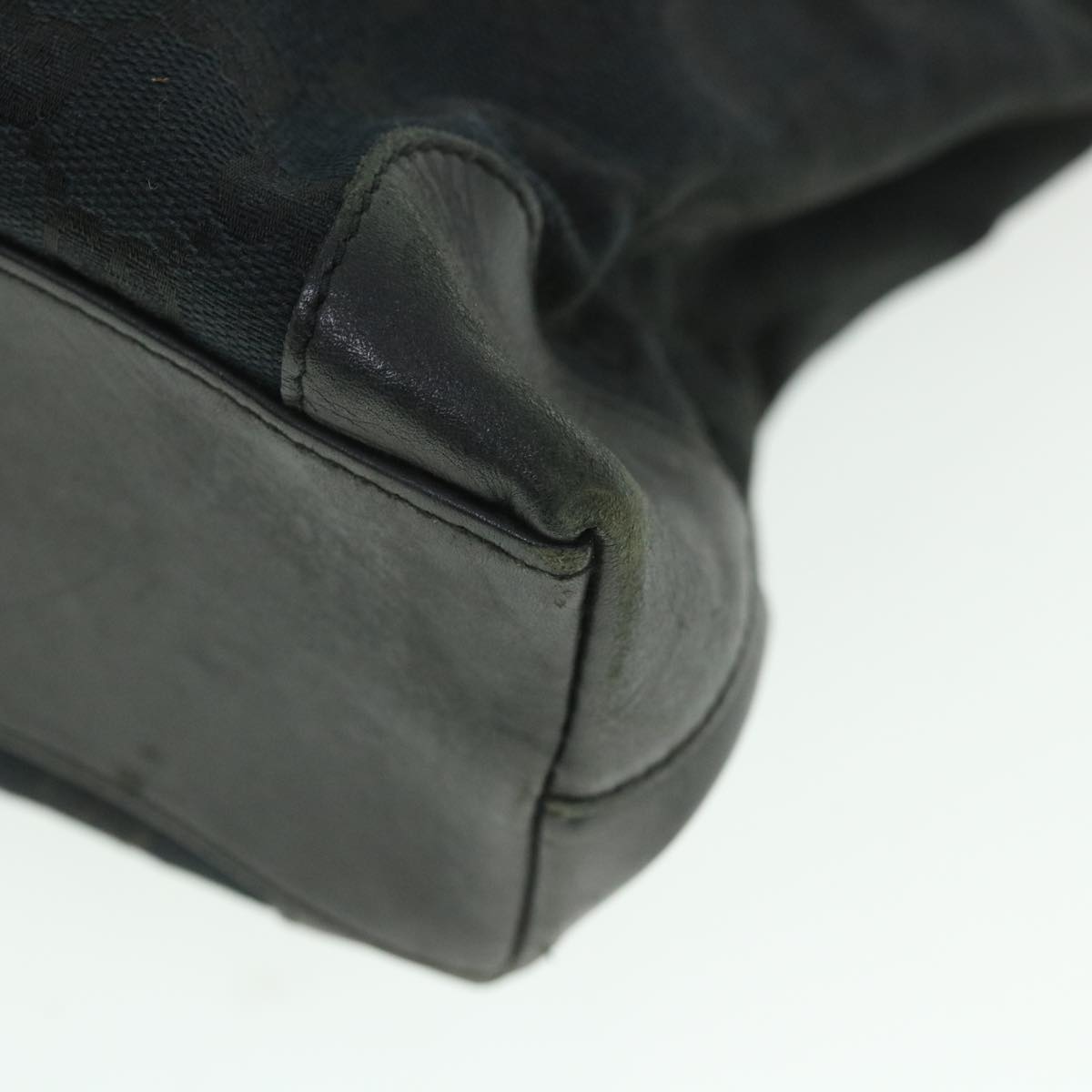 GUCCI GG Canvas Hand Bag Black 002119 56319