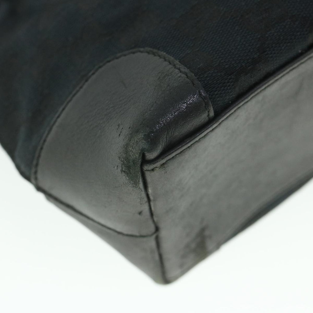 GUCCI GG Canvas Hand Bag Black 002119 56319